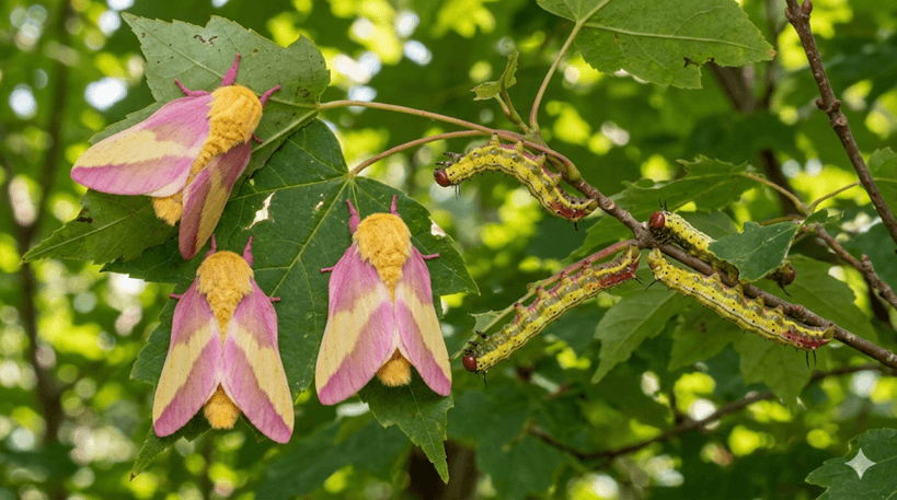 Rosy Maple Moth